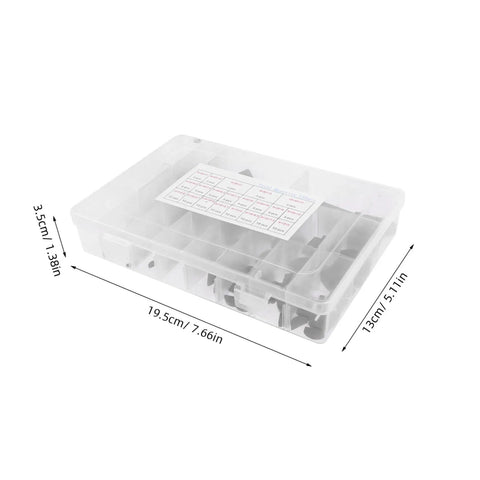 Crescent Woodruff Key Set Pro Grade Full Carbon Steel Keyway Assortment Kit for pulleys enclosed in transparent box