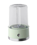 Compact Portable Washer For Delicate Laundry With Three Spin Settings Quiet Eco Friendly Design Featherweight Build Perfect For Dorm Digs Apartment Life Weekend Road Trips And Daily Freshening Up Green Finish, featuring a clear top and mint green base.
