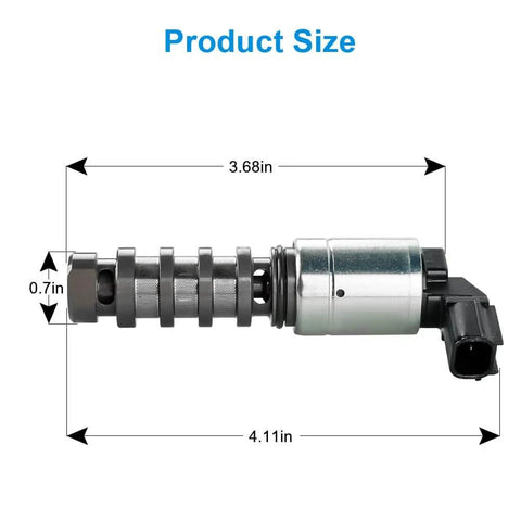 Engine Variable Valve Timing VVT Solenoid For Honda Accord 2008-2012 CR-V 2012-2014 shown with dimensions 3.68in x 4.11in