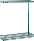 Green Poly Wire Shelving Unit Add On Shelf For 36 W By 14 D By 34 H Systems Extra Shelf Heavy Duty No Fuss Setup Easy Install Ideal For Garage Kitchen And Office Organization.