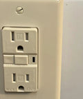 Heavy Duty 15 Amp Tamper Resistant Arc Fault Circuit Interrupter Outlet With Visual Trip Indicator Light for home wiring, Almond finish.