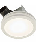 Energy Star Bath Exhaust Fan 80 CFM Quiet 0.8 Sones White AER80LWH Model, low-profile with integrated LED light