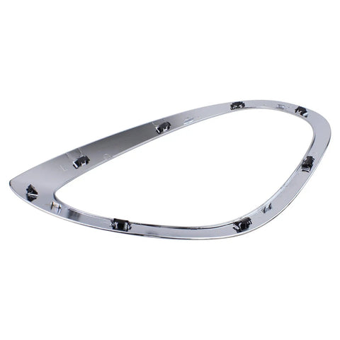 2Pcs Front Driver And Passenger Side Headlight Trim Ring For Mini Cooper Countryman 2017 2024 Silver Finish No Fuss Easy Install Durable Shiny Cosmetic Accent Kit