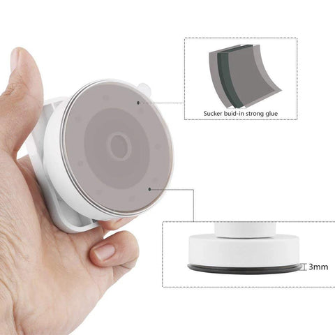 Close-up of Two Pack Strong Suction Cup Handles For Glass Mirror Tile And Drawer Doors With Up To 7.5 Kilogram Load Capacity Durable ABS Construction Improved Grip For Bathroom Kitchen And Home Use showing build-in glue and 3mm thickness.