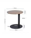 Adjustable Height Rolling Laptop Stand With Spacious Work Surface Smooth Caster Wheels Portable Computer Desk For Bedroom Living Room And Home Office Kick Back Ready Workstation dimensions with round surface and black steel base