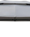 Front view of a curved top replacement canopy for 10x13 gazebo dome style top only, durable UV resistant shade cover.