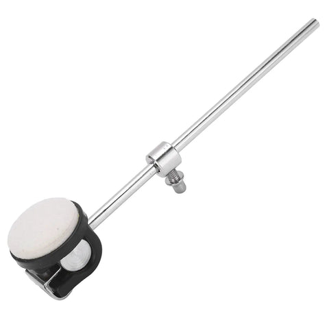 Essential Bass Drum Pedal Hammer Beater With Felt Head And Metal Handle, Smart Adjustment Knob Replacement Part For Professional Percussion Gear That Keeps Your Beat Tight And Smooth In Every Gig. Felt head bass drum pedal beater with metal shaft and adjustment knob