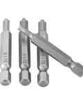 Kickstart Your DIY Game With This 4PCS Y-Type Screwdriver Bit Set, Featuring Heavy-Duty Chrome Alloy Steel That Never Strips And Fits Standard 1/4 Inch Cordless Drills For Secure Security Fastening Jobs. 4-piece Y-type security bit set, S2 Y4 Y5 Y6 Y8, 50mm 1/4 hex
