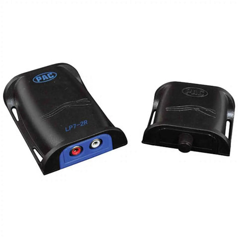 Pro Series Two Channel Line Output Converter with Remote Turn On for Car Audio High Power 55W per Channel, ultra compact build