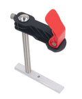 2 Pack Beefy Stainless Steel Hold Down Clamp Quick Release Bench Dog Clamp For Woodworking With Non Slip Grip side view