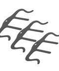 Three Pack M Shaped Metal Music Book Clips For Sheet Pages Black, three metal sheet music clips