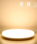 Slim Flush Mount LED Ceiling Light 2400 Lumens, 200 Watt Equivalent, IP54 Waterproof Dustproof, 3000K Soft Warm White