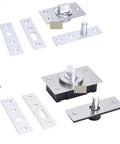 Sturdy Steel Springless Hidden Pivot Hinge With 360 Degree Rotation For Cabinets And Furniture, 100Kg and 150Kg models shown