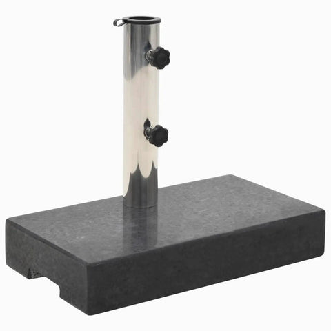 Beefy 25Kg Granite Parasol Base With Locking Bolts And Adapter Heavy Duty Umbrella Stand For Windy Conditions Stable Patio Support.