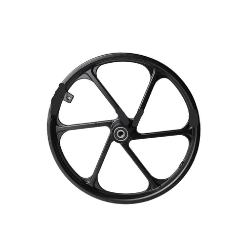 16 Inch Aluminum Alloy Wheel Hub With 16x1.75 Disc Brake Front Rim For F16 Electric Bike Scooter Folding Bicycle Heavy Duty Front Wheel Replacement Easy Install Durable And Ready To Roll, black