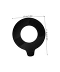 Two Pack Rubber Washer Kit For Excavator Bucket Pins And Linkage Shim Heavy Duty Vibration Pads For Construction Machinery Durable Rubber Build Shock Absorption Quick Installation Noise Reduction, 10cm black rubber ring