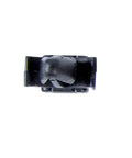 Gardner Bender Push Mount Bases One Quarter Inch Hole Nylon 6/6 Black UV Resistant Cable Clip close-up view showing locking barb design.