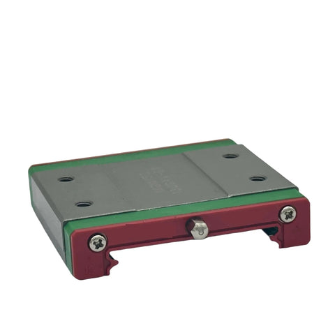 Beefed Up High Precision Linear Guide System For CNC Machines And 3D Printers With Carriage Block, Slider Rails, Bearings, And Motion Control For Automation And Semiconductor Workflows, MGW15C Compatible, gray red carriage block