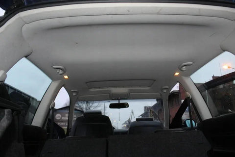 GoldWheel Auto Headliner Fabric, 60x40 in, foam-backed light grey interior roof material for vehicles