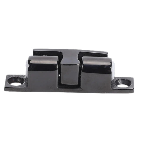 Front view of Stainless Steel Double Ball Tension Roller Catch Latch For Cabinets, Adjustable Cabinet Door Catch for RV and yacht.