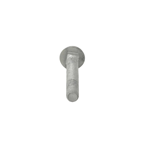 5/16-18 Inch Fully Threaded Hot Dipped Galvanized Carriage Bolt Kit for Exterior Projects, shown from side view.