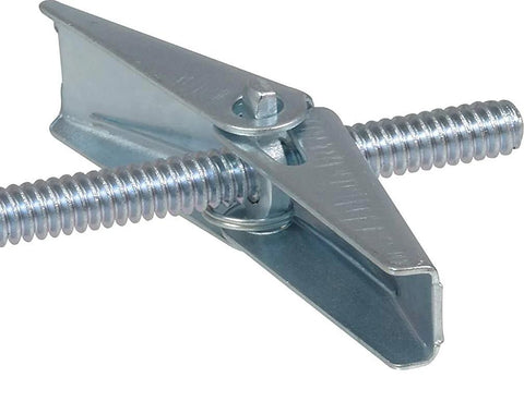 Round Head Machine Screw Toggle Bolts Three Sixteenth Inch By Three Inch For Hollow Walls With Spring Action Wings