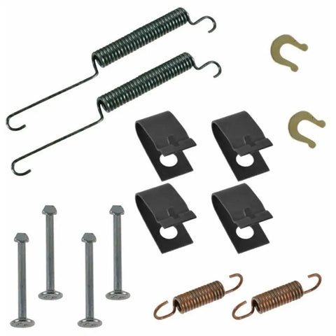 Rear Brake Shoes And Drums Hardware Kit For Honda Civic 1992-2008 Fits Perfectly Super Durable Setup Save Big Money On Full Repair Today Without Stress. rear brake shoe hardware set with springs, clips, and pins