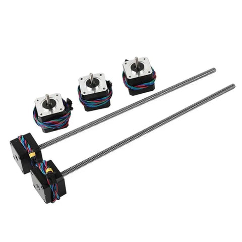 Sick 42 Stepper Motors Kit With Durable 320mm Z-Screw And Smooth Coupler For Upgrade Your 3D Printer Builds Perfectly On Most Machines. 320mm leadscrew set with NEMA 17 motors for 3D printer Z axis