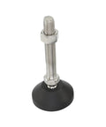 Adjustable Leveling Feet Nylon And Stainless Steel Set With 40 50 60mm Bases And M8 M10 M12 Threads, Bolts From 50 To 150mm: black base