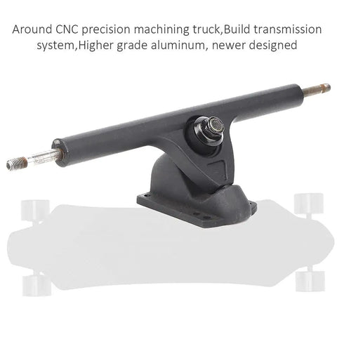 9 Inch Longboard Truck For Electric Skateboards With CNC Precision Machined Aluminum Alloy And High Load Capacity, side view
