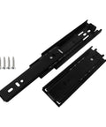 Black 6 Inch Cabinet Drawer Slides Kit With Easy Installation Drawer Rails And Accessories For Smooth Quiet Sliding Durable Triple Track Design