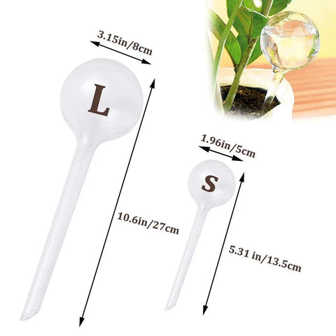 Clear Plant Watering Globes Set Of 10