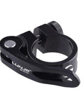 Beefy Aluminum Alloy Bike Seat Post Clamp With Quick Release Easy Install Retaining Bolt Fits 28.6mm Seatposts Black
