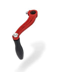 Slick Replacement Crank Handle For TRWS25 And TRWS25 HD Manual Drum Pump featuring a red metal body and black rubber grip.