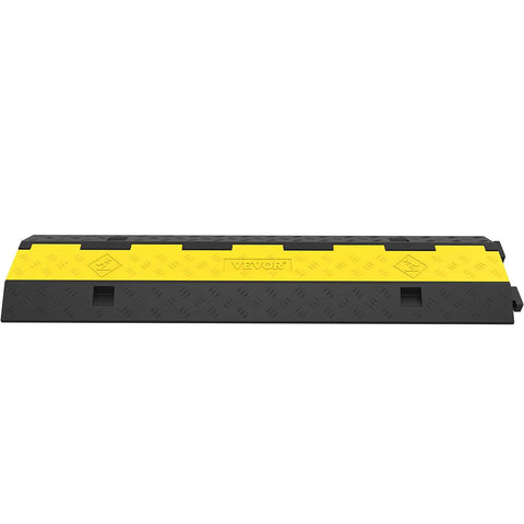 Two Channel Cable Protector Ramp Set Four Pack Modular Rubber Speed Bump Mats For Driveways