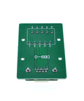 Top view of DB9 Male DIN Rail Terminal Block Module For 9 Pin D Sub RS232 Breakout Adapter with Screw Terminals No Solder Interface