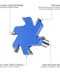 CNC Spoilboard Surfacing Router Bits Set For Woodworkers And Pros, tungsten carbide with non-stick teflon and high strength steel.