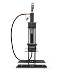 Front view of 10 Ton Benchtop Hydraulic Press With Pressure Gauge, Compact Pro Shop Press In Black Steel, 20,000 Lbs Capacity.