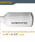 Top Tier 13 Inch Planer Blades 3 Pack HSS Steel With Razor Sharp Dual Edges Sweet Swap For Dewalt Dw735 Dw735x Dw7352 Units Comes With 30 Micron Dust Catcher And 4 Inch Hose Clamp Nail Every Cut Today dust collector bag for planers, compatible with 4" to 4-1/2" outlets.