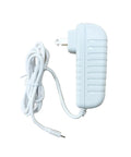 Replacement 18V 2.5A Power Adapter For Cleaning And Sanitizing Machines Model YCZX-18V-2.5A Plug And Play Easy Install Durable Build Safe Plug Ideal Spare Gear For Home Cleaning And Sanitizing white wall adapter with cable and barrel plug