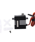 Premium Full Metal Waterproof Steering Gear Servo DS290MG with accessories, high torque output, and aluminum body for RC pilots.