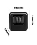 Furniture Casters Heavy-Duty Roller black self-adhesive caster wheel measuring 1.2 inches for heavy furniture support.