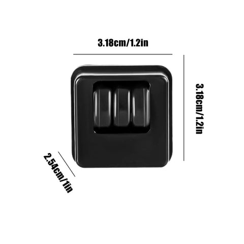 Furniture Casters Heavy-Duty Roller black self-adhesive caster wheel measuring 1.2 inches for heavy furniture support.