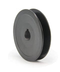Tough As Nails Single Groove Cast Iron V Belt Sheave 3 Point 2 Inch Outside Diameter 5 Eighths Inch Bore Web Pulley side view