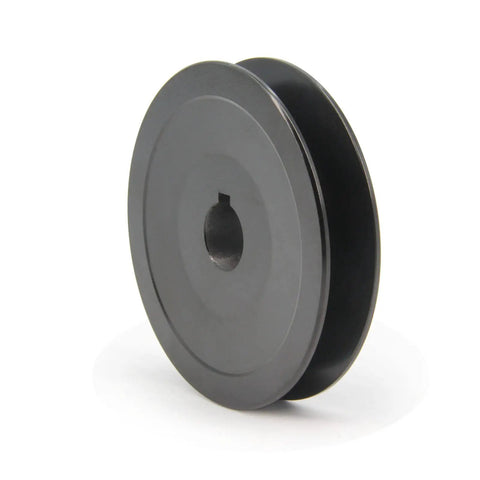 Tough As Nails Single Groove Cast Iron V Belt Sheave 3 Point 2 Inch Outside Diameter 5 Eighths Inch Bore Web Pulley side view