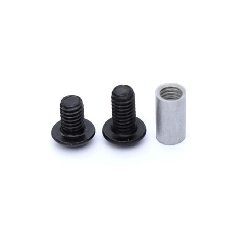 10 Pack Handle Screws, Rivets, Bolts, And Fasteners With Hex Key For DIY Knife Making And Fixed Blade Repairs, front view of screws