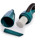 Cordless 18V Li Ion Vacuum Cleaner Body Only for Vehicles and Jobsites, shown with detachable nozzle and filter.