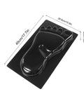 Two Pack Footprint Molds For Concrete Path Pavers, Garden Stone Stepping Stone Molds, Reusable DIY Yard Patio Path Stones, Durable ABS Plastic, 45 By 26.8 By 4 Cm, black ABS footprint mold with dimensions labeled