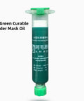 DIY Ready UV Curing Solder Mask Ink Set For PCB Repair Two Bottles In Black And Green Solder Resist Ink For BGA PCBs