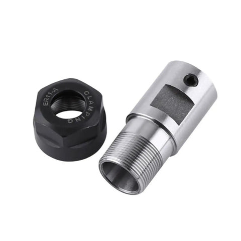 Heavy Duty Lathe Spindle Extension Rod ER16A grip sleeve and steel core for CNC Milling and Shop Floor Projects.